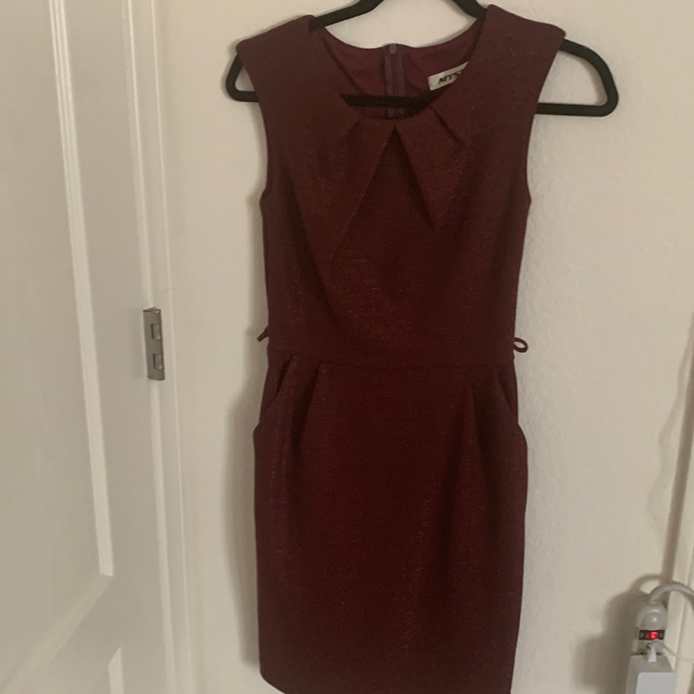 Sparkly purple zip up dress